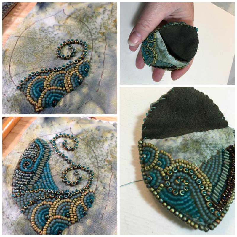 beaded bag WIP