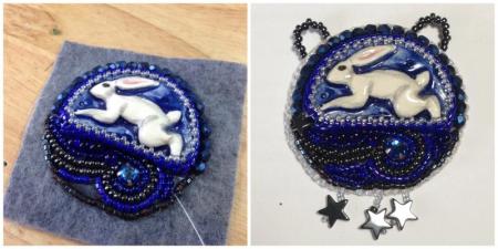 beaded moon hare