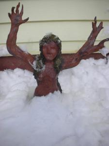 dryad in snow