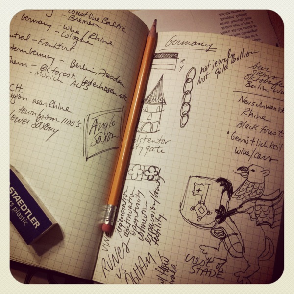 Travel challenge sketchbook