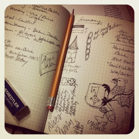 Travel challenge sketchbook