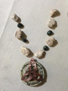 2. howlite and emeralds