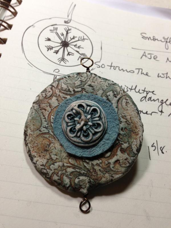 sketch and back view