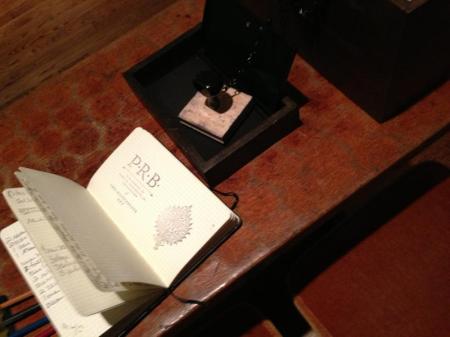 sketchbook and stamps