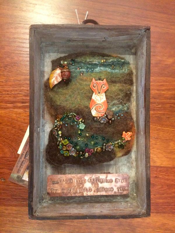 With glittering eyes 