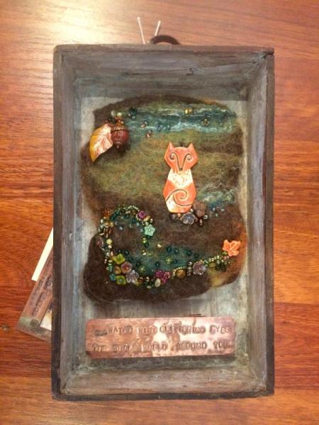 With glittering eyes 