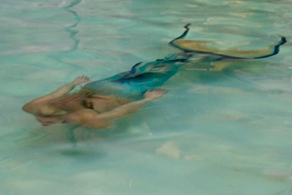 Mermaid in the pool! Mermaid in the pool!